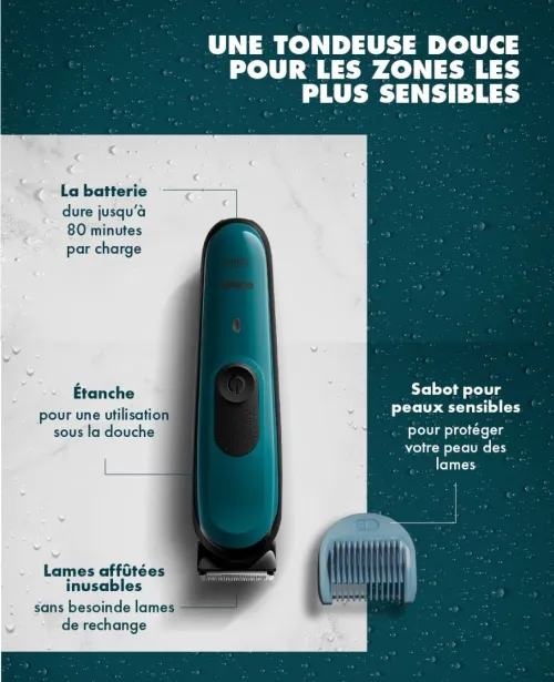 Gillette Tondeuse Intimate, Skinfirst Intime I3,  Pour Zone Intime et sensible, Produit d'Origine