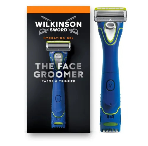 Rasoir et Tondeuse 2 en 1 Wilkinson Sword The Face Groomer, Produit d'Origine