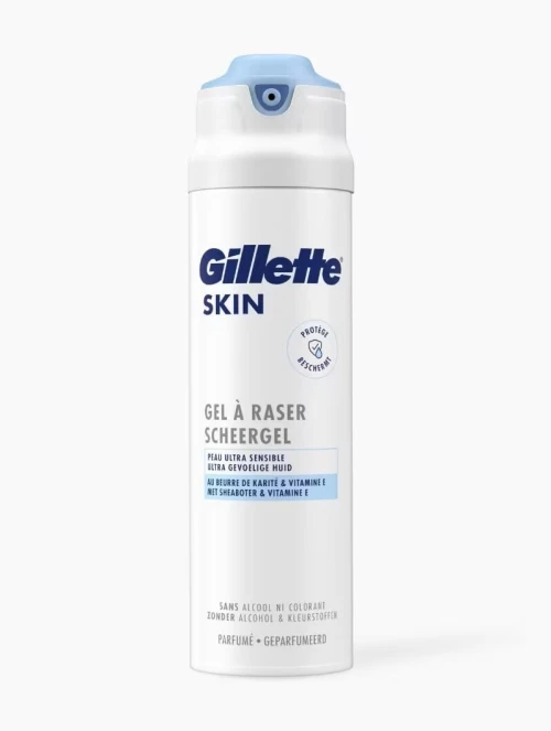 Gillette Skin Gel À Raser Peau Sensible, Skin Care, 200 ml, Produit Original