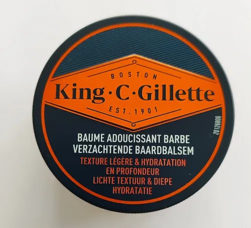 Baume à Barbe King. C. Gillette ,Soft Beard Balm, Produit Original,  100ml