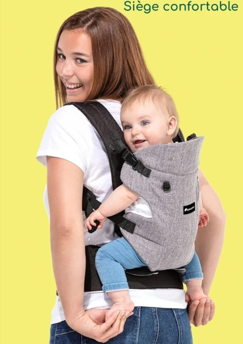 Bébéconfort, Porte Bébé et Jeunes Enfants, 4 Positions, Pratique & Solide, Gris, Produit d'Origine