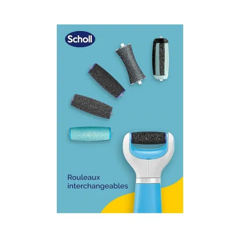 Pack de 02 Rouleaux De Rechange Scholl, Velvet Smooth, Grain Extra Exfoliant Aux Cristaux De Diamant, Produit d'Origine