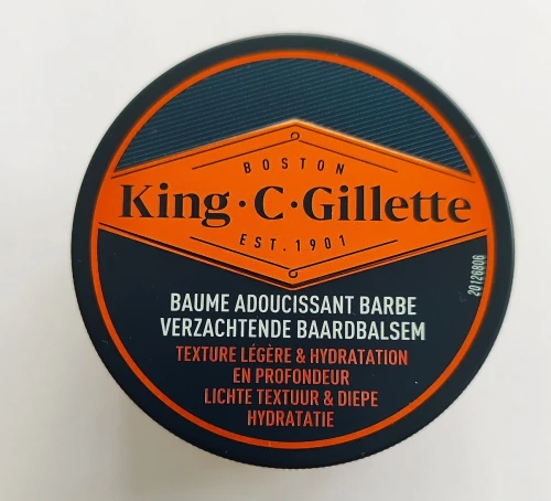 Baume à Barbe King. C. Gillette ,Soft Beard Balm, Produit Original,  100ml