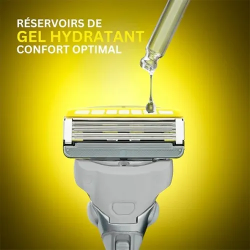 Rasoir Homme Wilkinson, Hydro 5 Ultimate Sword, Technologie Antichoc, Gel hydratant & 5 lames de précision, Produit d'Origine