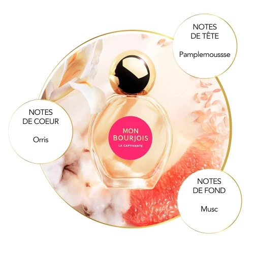 01 Eau de Parfum Mon Bourjois Au Choix, La Formidable / La Fantastique / La Magnétique ou La Captivante - 50ml , Produit d'Origine