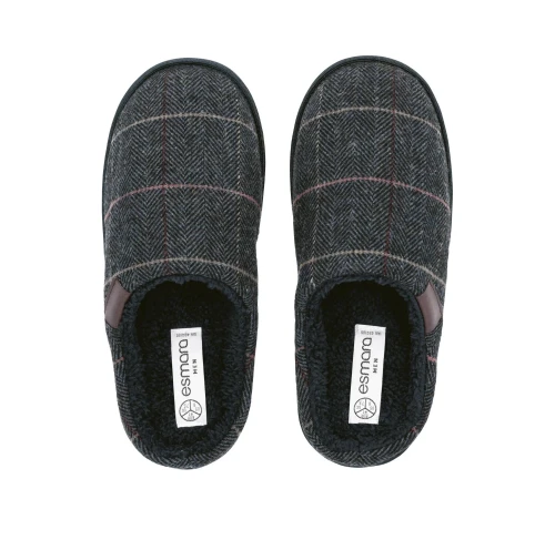 Esmara Pantoufles Homme, Hiver au Chaud avec Élégance , Gris, Produit d'Origine