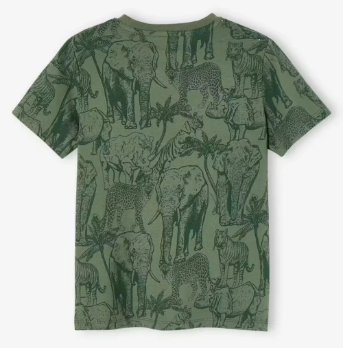 Vertbaudet T- Shirt Garçon, Motif graphiques, Livre de la jungle, Lichen, Produit Original