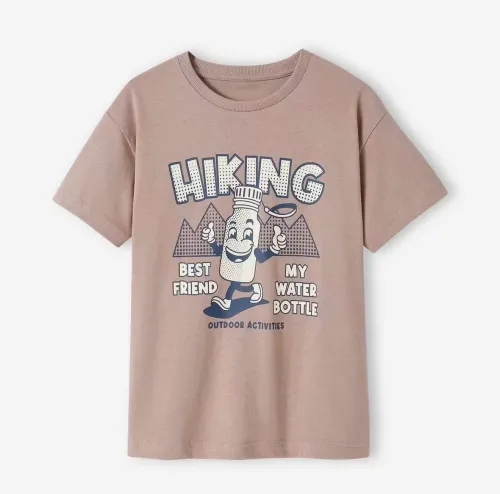 Vertbaudet Tee-shirt Garçon Manches Courtes, Best Friend, Lavande, Produit Original