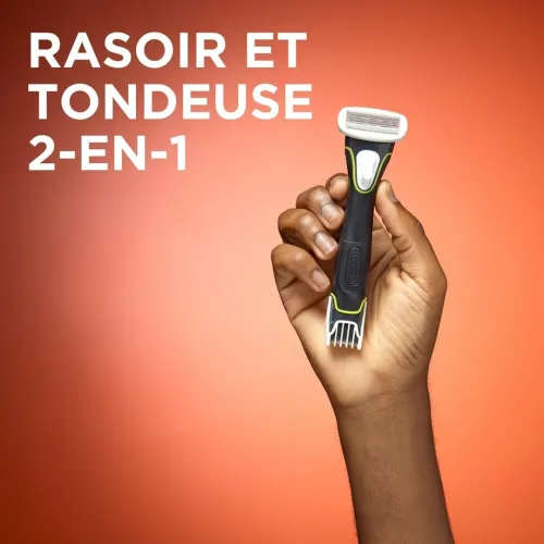 Rasoir et Tondeuse Electrique Wilkinson 2 en 1, Visage et Corps, Sword Hydro , Produit d'Origine