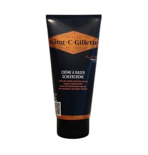 Gillette Gel de Rasage Transparent,  King C. Gillette, 150 ml, Produit d'Origine
