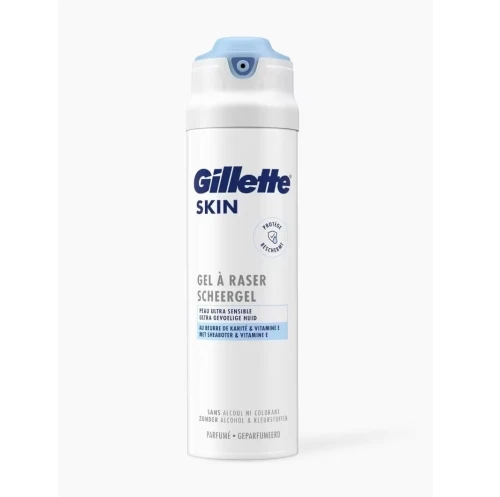 Gillette Skin Gel À Raser Peau Sensible, Skin Care, 200 ml, Produit Original