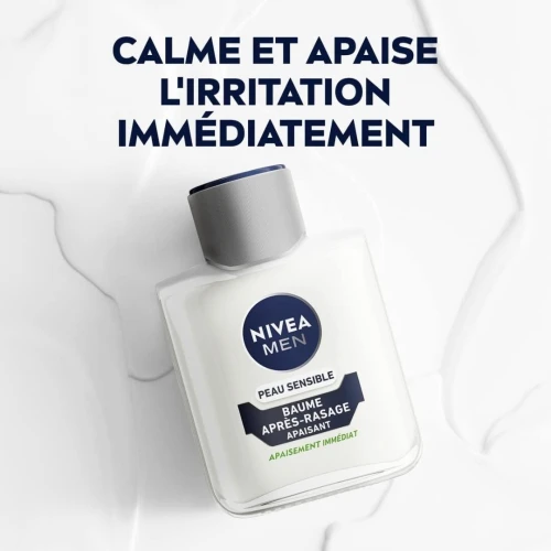 Baume Nivea Men Après Rasage - Pour peaux sensibles Enrichi en Camomille & Hamamélis Original 100 ml