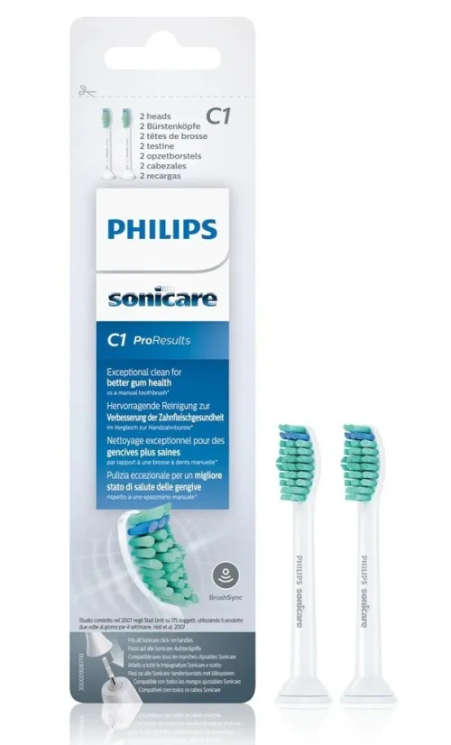 Philips 02 Recharges Têtes de Brosse à Dents Électrique, Sonicare, produit d'Origine