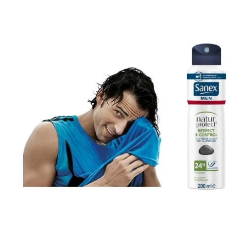 01 Déodorant Sanex Anti-Transpirant Au Choix, Men Natur Protect ou Men Respect & Control, Efficacité 24 h , 200ml , Produit d'Origine