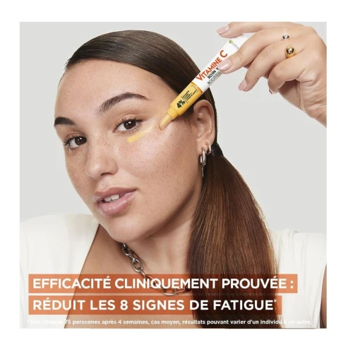 Soin Des Yeux Garnier Skin Active Booster D'éclat, Réduit Les Cernes & Signes De Fatigue, 15 ml, Produit d'Origine