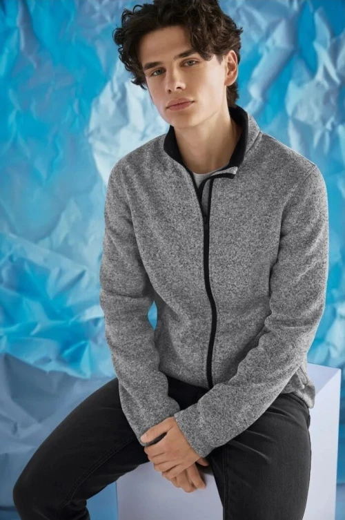 Veste Homme Esmara Polaire Relaxed Fit Gris