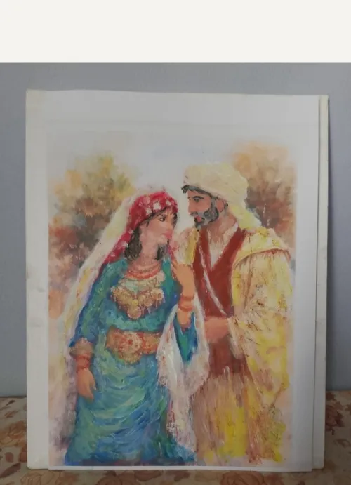 Élégance Algérienne en Aquarelle