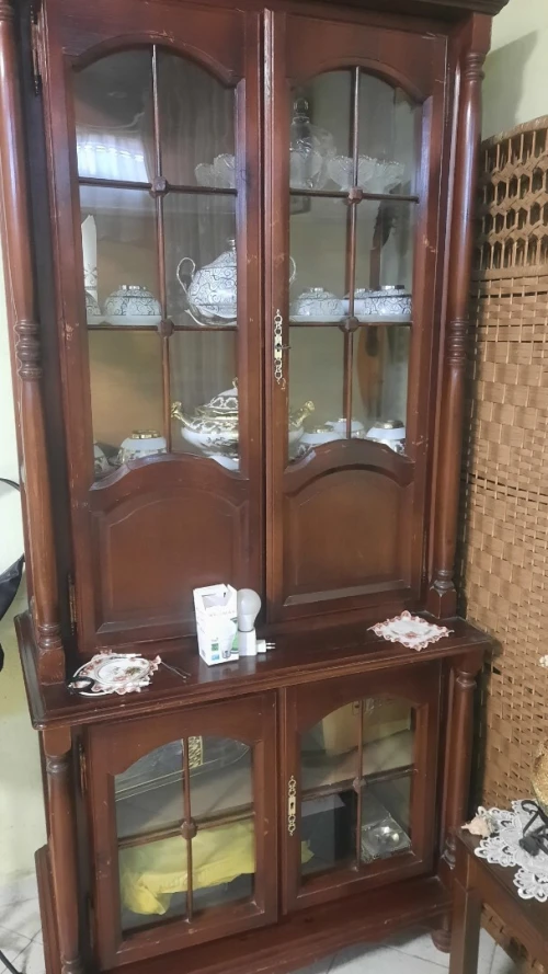 argentier + bibliothèque de salon
