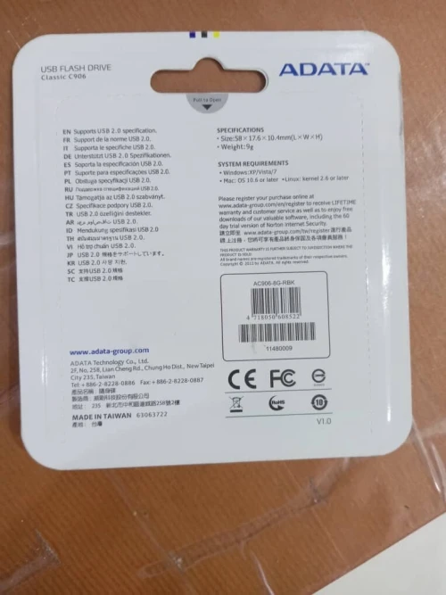 Flach disc adata 8G