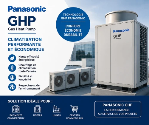 Installation VRV / GHP Panasonic | Climatisation centralisée pour hôtels & bâtiments