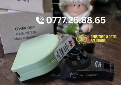 Ruban de mesure Leica GHM007 + support GHT196 / Original, Neuf / Mesure hauteur instrument
