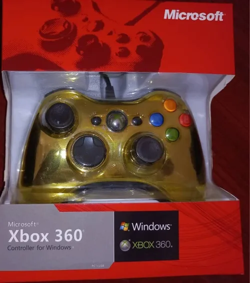 Manettes Microsoft Xbox 360  Filaire pour Windows (Neuf) couleur dorée