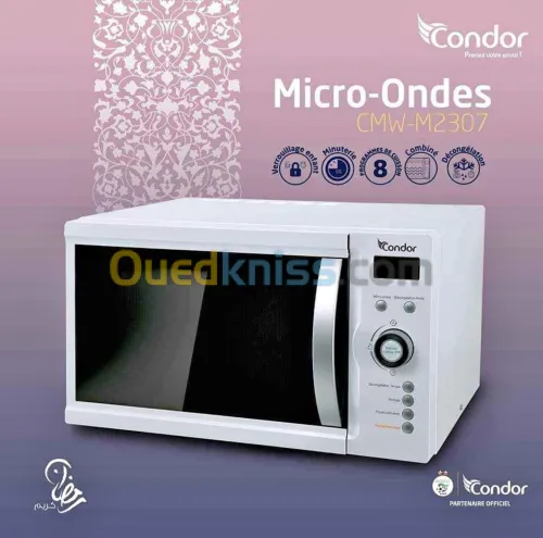  #Big promotion micro,onde condor 23 litre avec mode grillé noir /blac