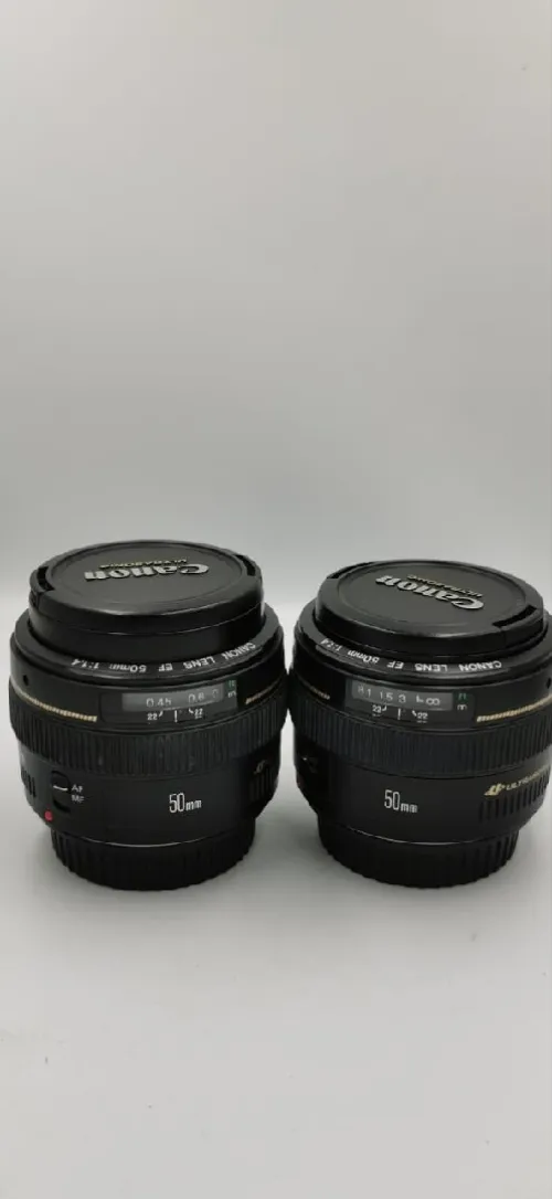 Canon lens Ef 50 mm 1 ; 1.4 Ultrasonic 