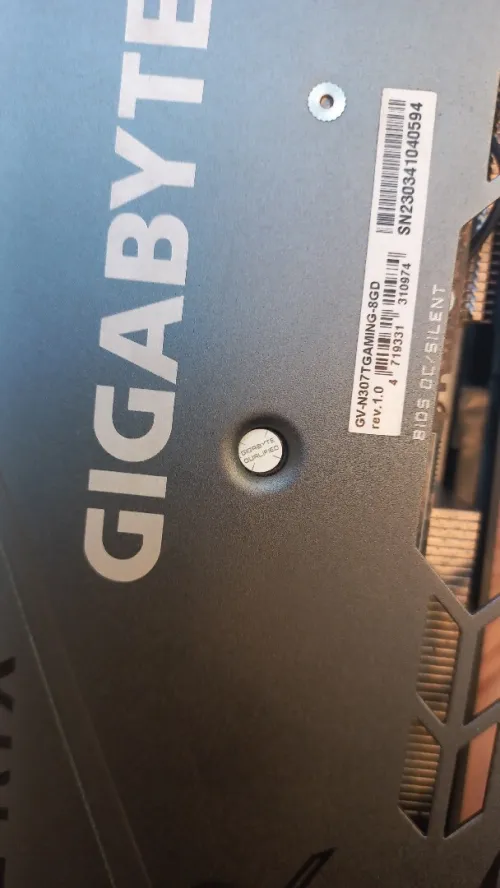RTX 3070TI GEGABYTE GAMING OC 8GB VRAM 3 VENTILOS RGB