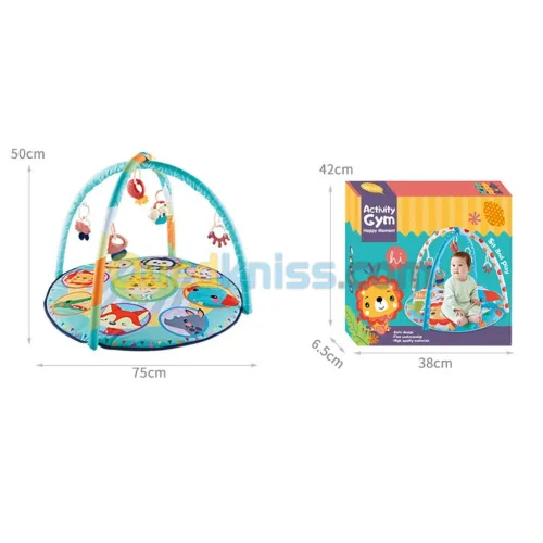 Tapis de Jeu pour Bébé avec Jouets Musicaux et Sensoriels
