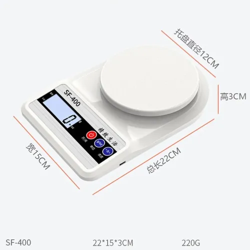 Balance de cuisine numérique  10kg, Balance de cuisine électronique de précision 1g
