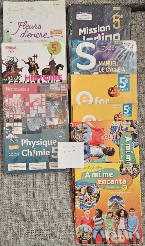 Lots des livres collège LIAD
