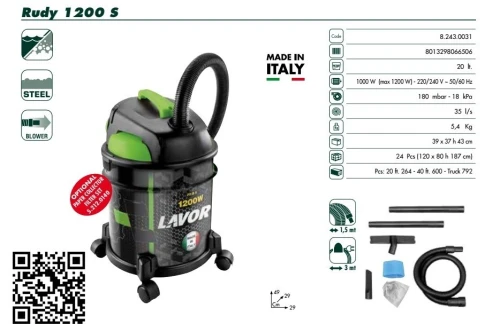 ASPIRATEUR EAU ET POUSSIERE, LIFTING
