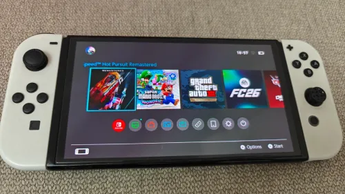 Nintendo switch oled flashé