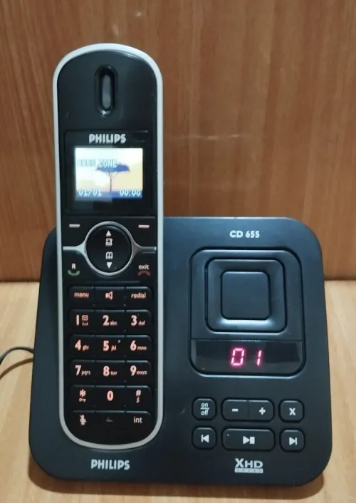 Téléphone sans fil Philips CD6551B avec répondeur