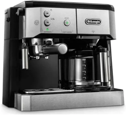 De'Longhi BCO421.S Machine à café 2-en-1, Noir, Métallique