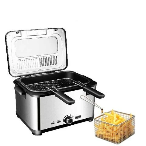 SilverCrest Friteuse en acier inoxydable, 2000 W 4 Litre 