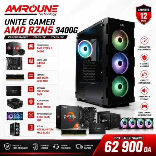 UNITE GAMER AMD RYZEN 5 3400G