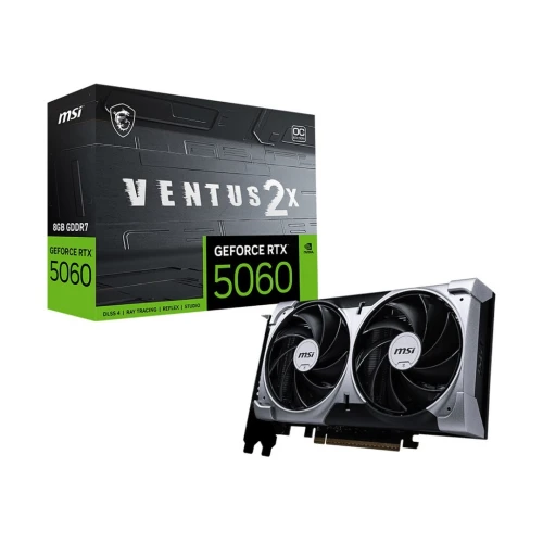 CARTE GRAPHIQUE MSI GEFORCE RTX 5060 TI 8G GDDR7 VENTUS 2X OC PLUS