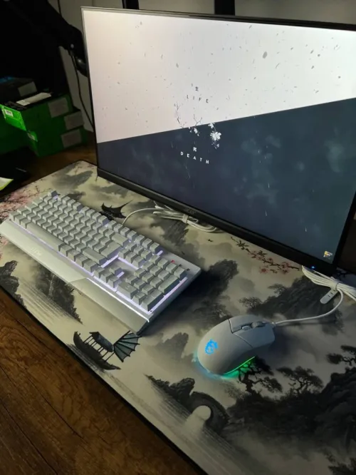 Tapis de Souris Gamer XXL 900x400x2mm  Grand Tapis de Bureau pour Clavier et Souris