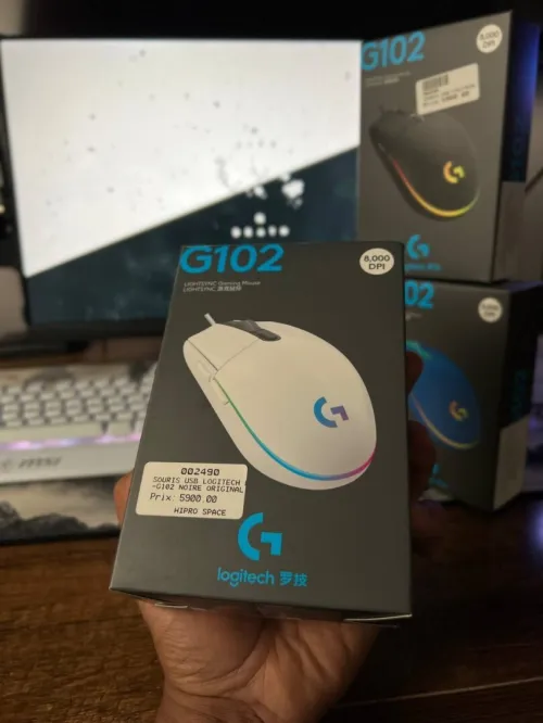 Souris Gamer Logitech G102 LIGHTSYNC RGB Originale  White / Black / Blue