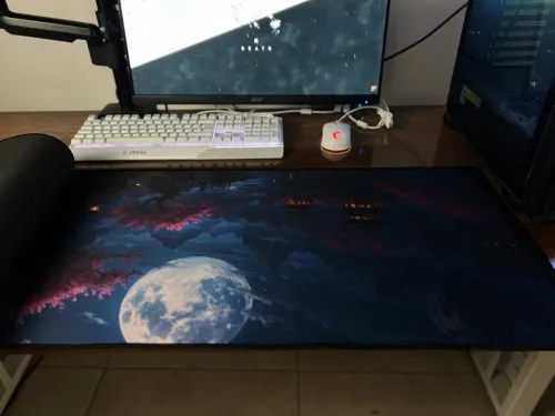 Tapis de Souris Gamer XXL 900x400x2mm  Grand Tapis de Bureau pour Clavier et Souris