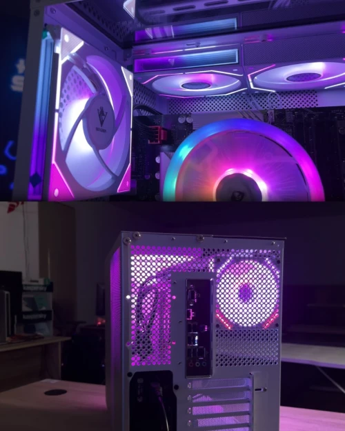 BOITIER GAMER MAGMA T9 BLANC & GRIS ATX