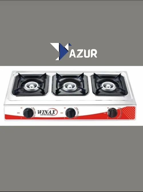 RECHAUD 3 FEUX INOX BRIQUETTE INTEGRE