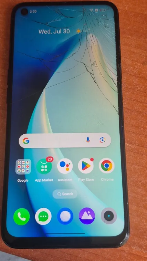 Realme 9i (6/128) Fully Working Cracked Screen