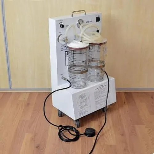 Aspirateur chirurgical de bloc opératoire CURADIA 2bocaux pédale