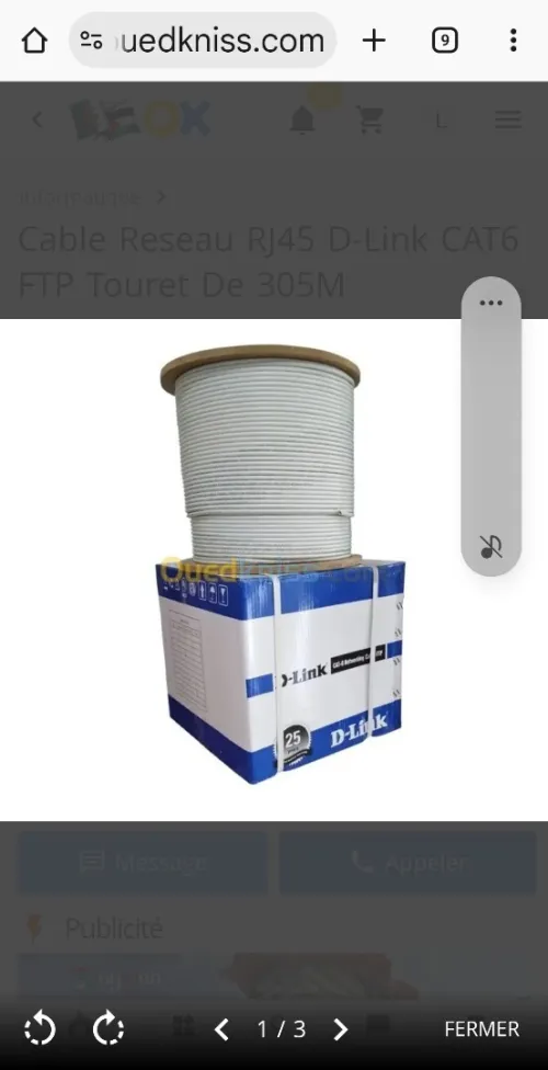 Cable reseau ctg 6