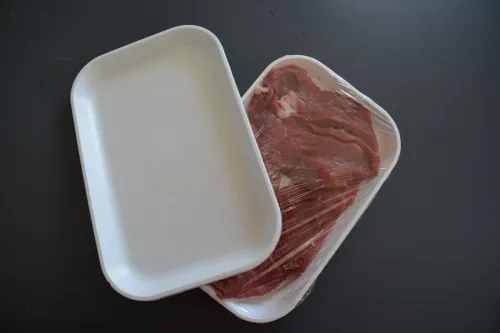 Barquette alimentaire en polystyrène expansé 