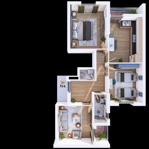 Vente Appartement F3 Oran Bir el djir