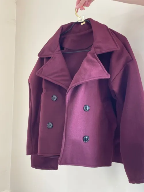 Manteau bordeaux 